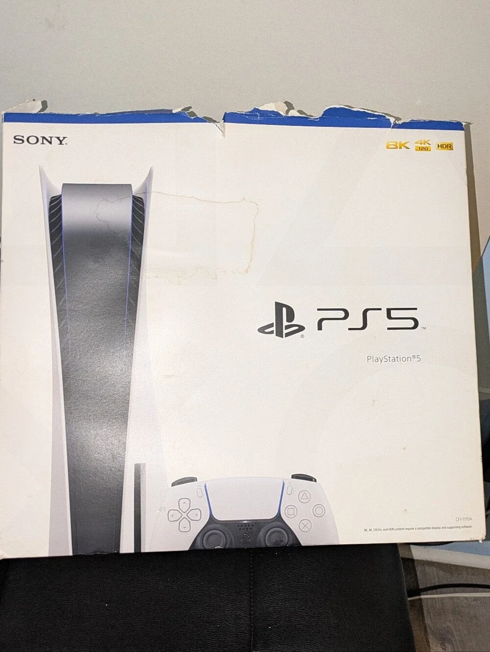 Sony PlayStation 5 Console with DualSense Controller - White and Black